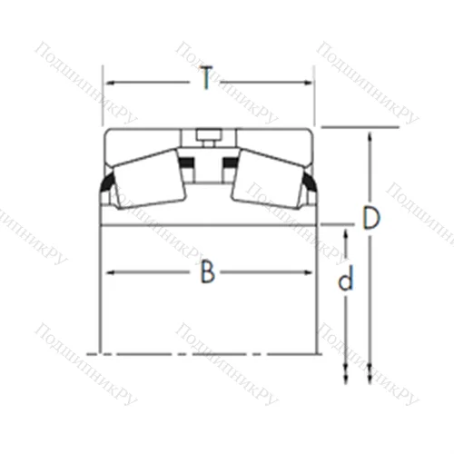 Подшипник роликовый радиально-упорный L 281149D/L 281110+L 281110EA от производителя  TIMKEN