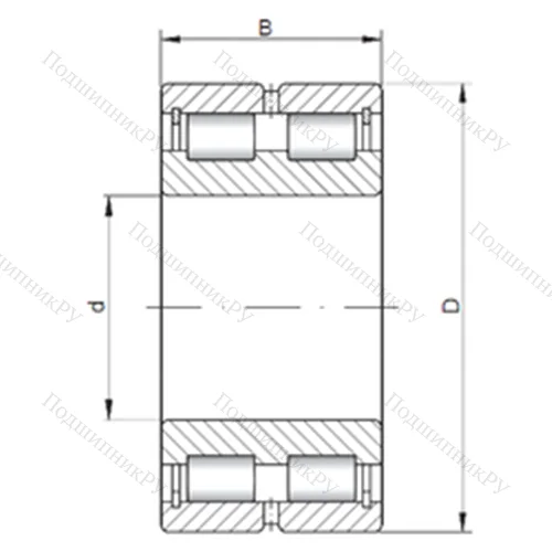 Подшипник роликовый радиальный NNCL 4872 V от производителя  CX