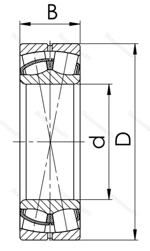 Сферический роликовый подшипник 53516 Н (22216 CW 33) в Челябинске