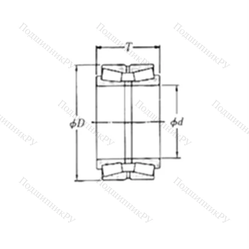 Подшипник роликовый радиально-упорный 46T 090904