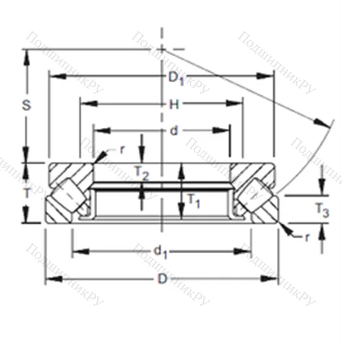Подшипник роликовый упорно-радиальный 29424 от производителя  TIMKEN