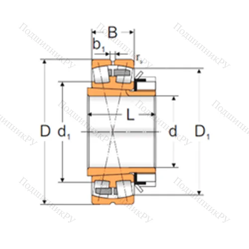 Подшипник роликовый радиальный самоцентрирующийся 22224 KMBW 33+H 3124 от производителя  MPZ