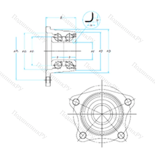 Подшипник роликовый радиально-упорный ZA-28BWK 12-Y-CP 401