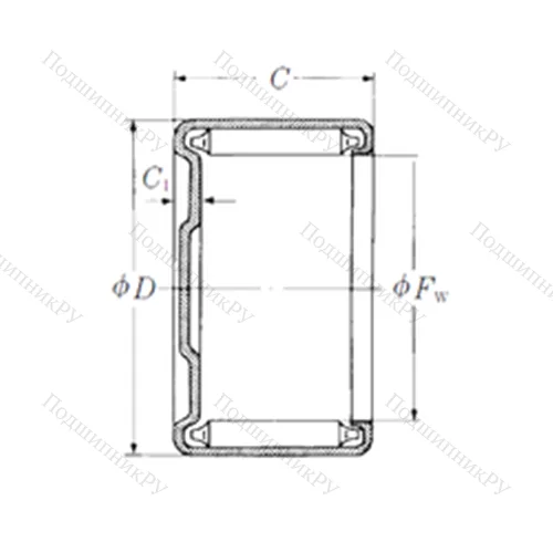 Подшипник игольчатый радиальный M-881
