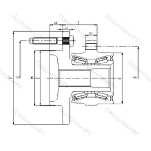 Подшипник шариковый радиально-упорный IJ 223007 от производителя  ILJIN