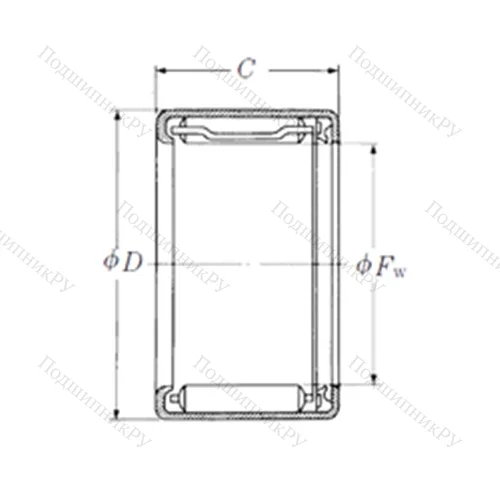 Подшипник игольчатый радиальный FJT-1514