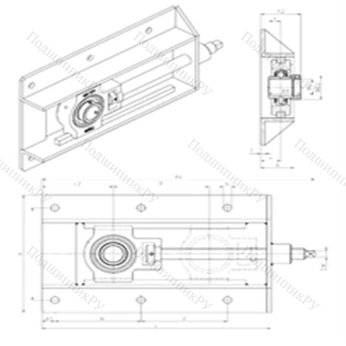 Подшипниковый узел шариковый радиальный EXT 207+WB от производителя  SNR