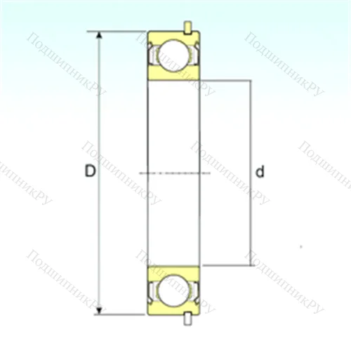 Подшипник шариковый радиальный 6201-ZZNR