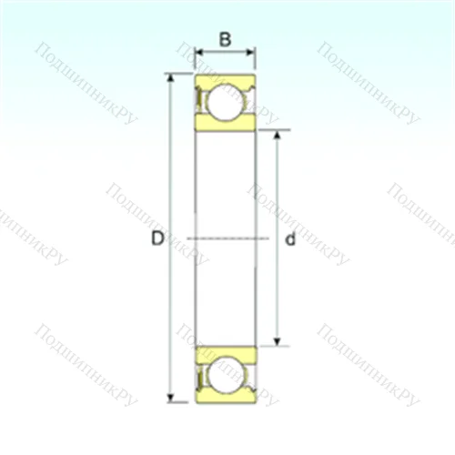 Подшипник шариковый радиальный 6313-RS от производителя  ISB