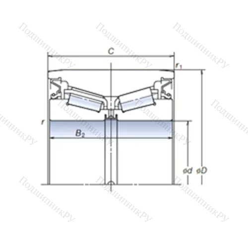 Подшипник роликовый радиально-упорный AR 90-26