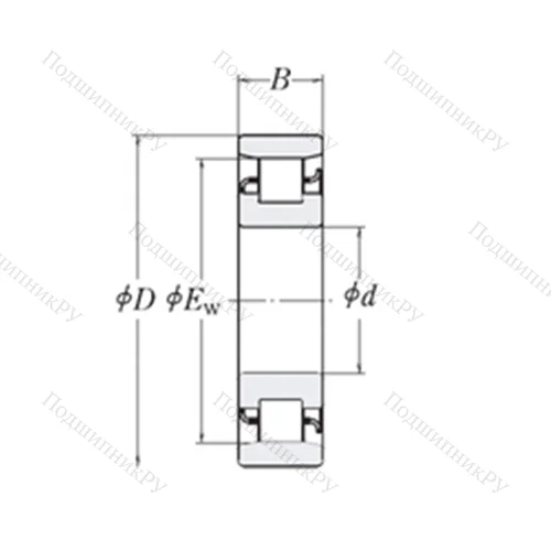 Подшипник роликовый радиальный XLRJ 4.3/4 от производителя  RHP