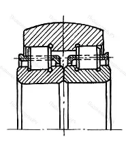 Модификация подшипника 982807М размер 35x77,1x38,5 от производителя  ГПЗ-10