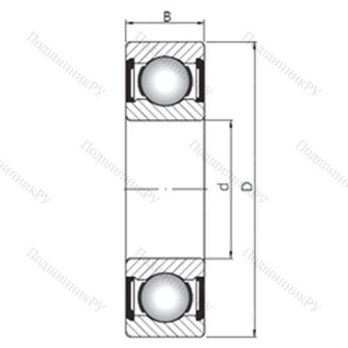 Подшипник шариковый радиальный 6303 ZZ от производителя  CX