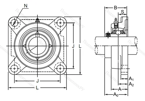 Подшипниковый узел MUCFPL 207 SB в Челябинске