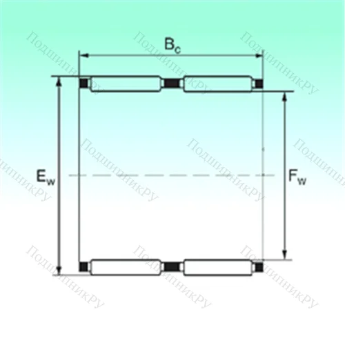 Подшипник игольчатый радиальный K 26x30x22 - ZW от производителя  NBS