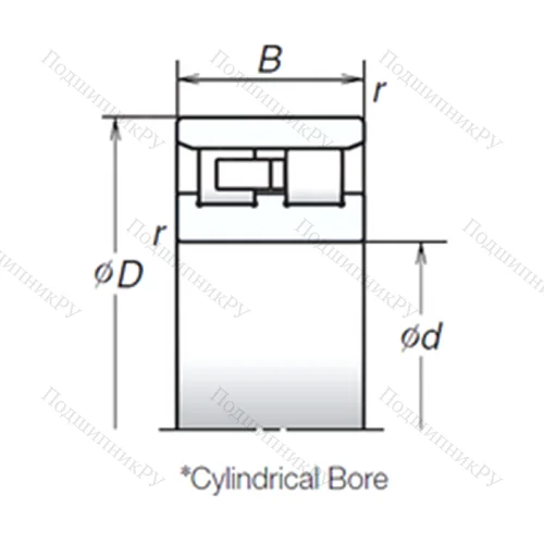 Подшипник роликовый радиальный NN 3009ZTB
