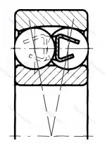 Подшипник  1306 (1306) размер 30x72x19