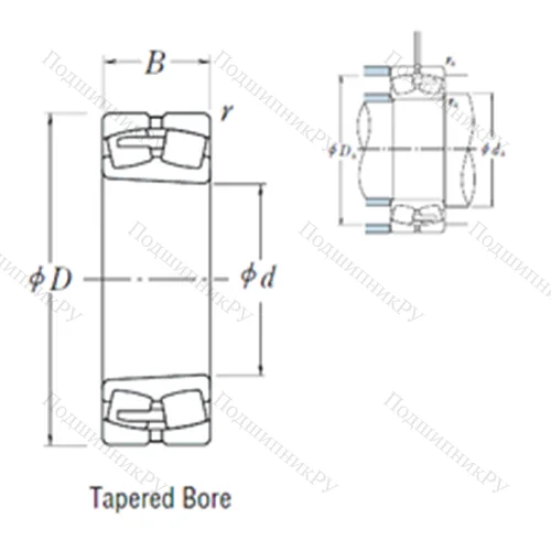 Подшипник роликовый радиальный самоцентрирующийся 23944CAKE 4 от производителя  NSK