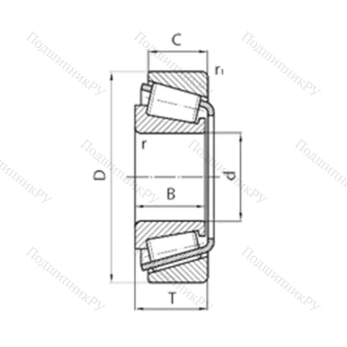 Подшипник роликовый радиально-упорный BT 1B 329013A/Q