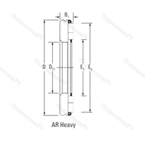 Подшипник игольчатый упорный AR 14 50 95 от производителя  TIMKEN