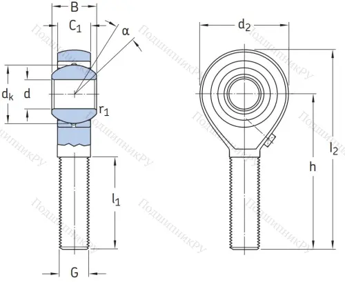 Шарнирная головка POS 10 L в Челябинске