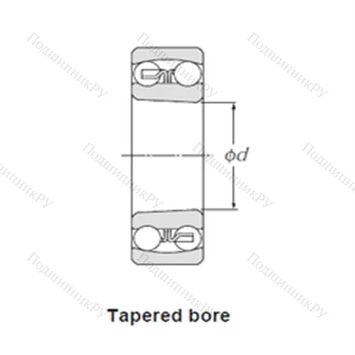Подшипник шариковый радиальный самоцентрирующийся 2307KG 15