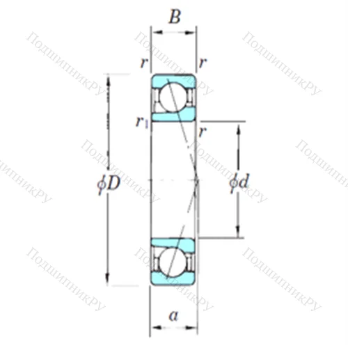 Подшипник шариковый радиально-упорный 7238CPA