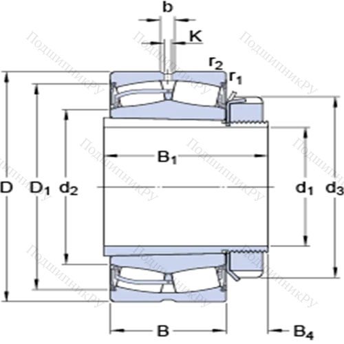 Сферические роликоподшипники на закрепительной втулке 23240-2CS 5K/VT 143 + H 2340 L от производителя  SKF Сферические роликоподшипники на закрепительной втулке 23240-2CS 5K/VT 143 + H 2340 L от производителя  SKF