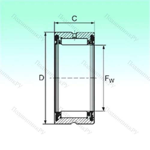 Подшипник игольчатый радиальный RNA 4906 2RS от производителя  NBS