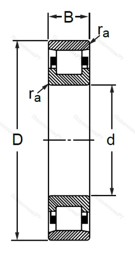 Цилиндрический роликовый подшипник 2324 (N 324) в Челябинске