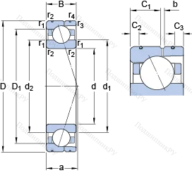 Подшипник 71911 ACD/HCP 4AL