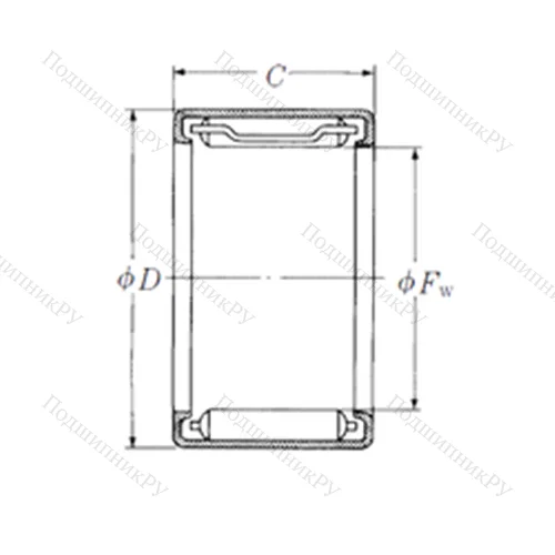 Подшипник игольчатый радиальный FJ-910