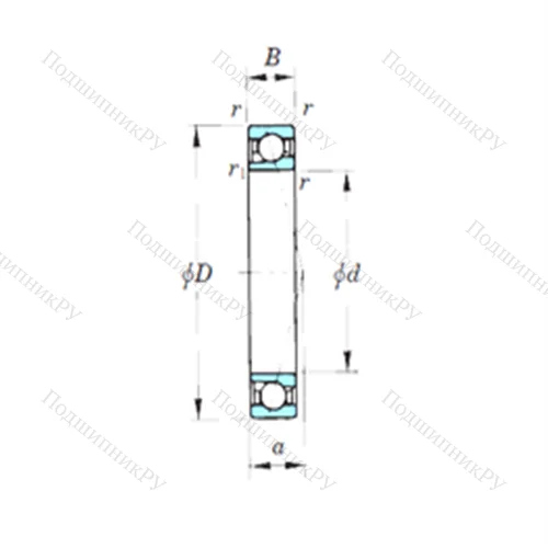 Подшипник шариковый радиально-упорный 7909CPA