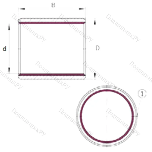 Подшипник скольжения EGB 2010-E 40 от производителя  INA