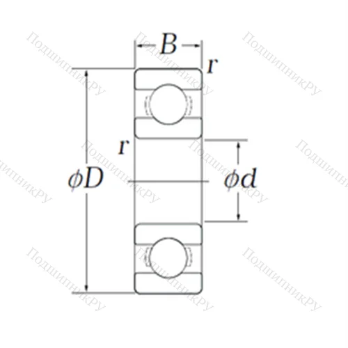 Подшипник шариковый радиальный OB 63 от производителя  KOYO