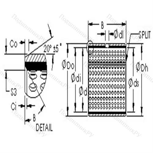 Втулка скольжения AST 20 125110 от производителя  AST