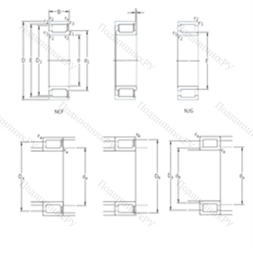 Подшипник роликовый радиальный NCF 29/600V от производителя  SKF