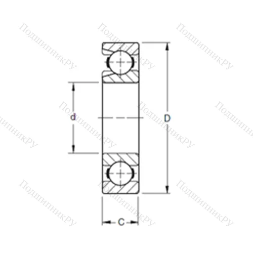 Подшипник шариковый радиальный 236W от производителя  TIMKEN