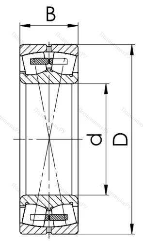 Сферический роликовый подшипник 3620 H (22320 MW 33) в Челябинске