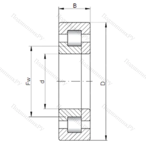 Подшипник роликовый радиальный NUP 364 от производителя  CX Подшипник роликовый радиальный NUP 364 от производителя  CX