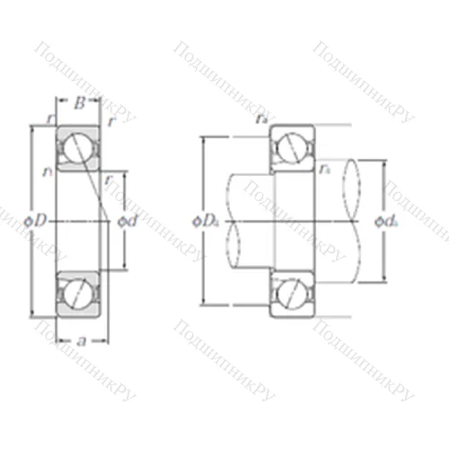 Подшипник шариковый радиально-упорный 5S-BNT 001 от производителя  NTN Подшипник шариковый радиально-упорный 5S-BNT 001 от производителя  NTN