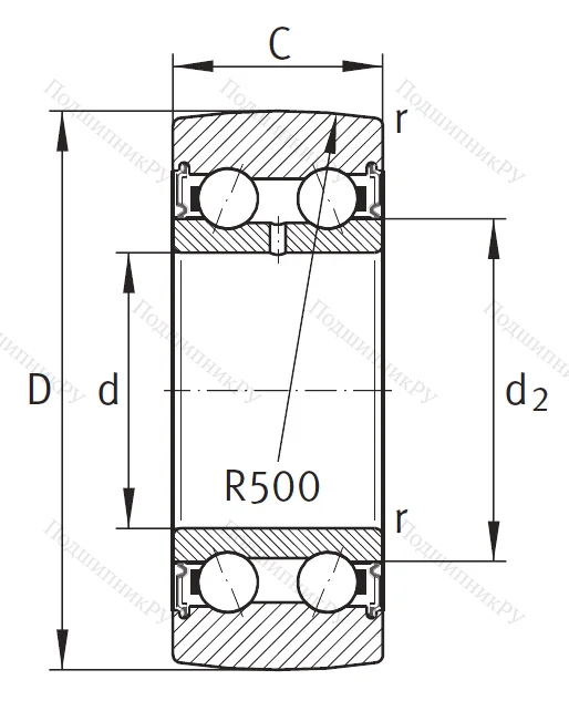 Подшипник LR 5207 KDDU / ZZ от производителя  INA
