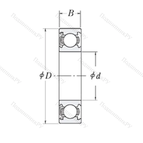 Подшипник шариковый радиальный MJ 3/4-Z от производителя  RHP