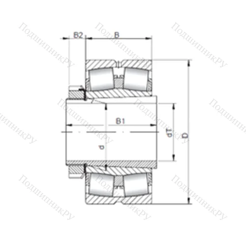 Подшипник роликовый радиальный самоцентрирующийся 22205 KCW 33+H 305 от производителя  CX