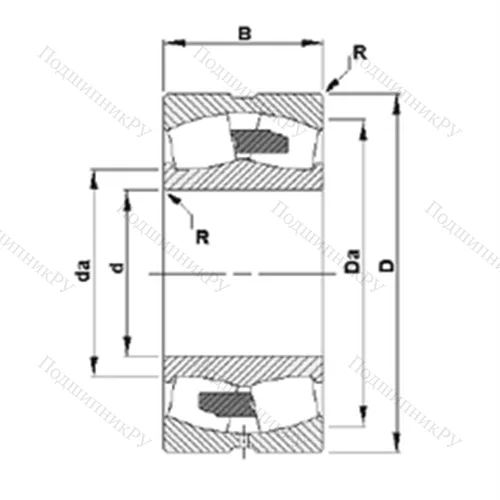 Подшипник роликовый радиальный самоцентрирующийся 232/900YMD от производителя  TIMKEN