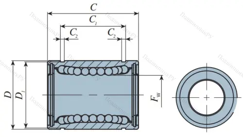 Подшипник LMB 6 UU (IKO) в Челябинске