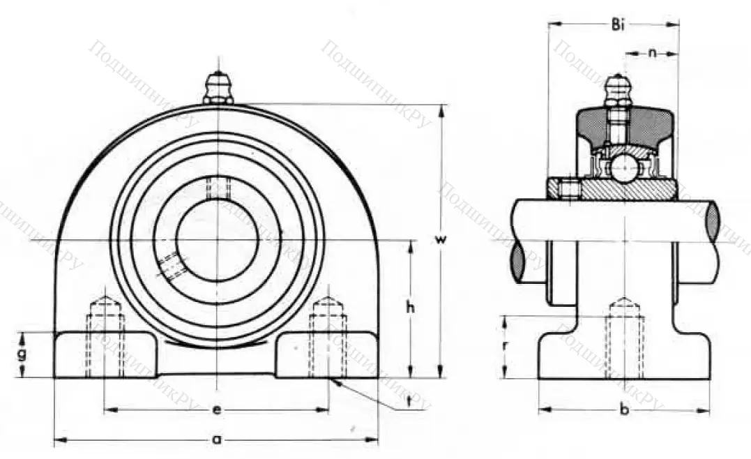 Подшипниковый корпус  PA 204 (ASAHI) в Челябинске