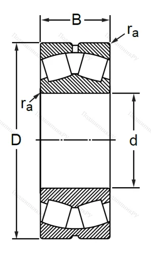 Сферический роликовый подшипник 53513 АН (22213 CCW 33) в Челябинске
