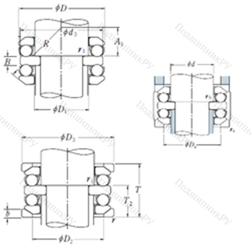 Подшипник шариковый упорный 54232XU от производителя  NSK