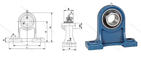 Подшипниковый узел UCPH 210